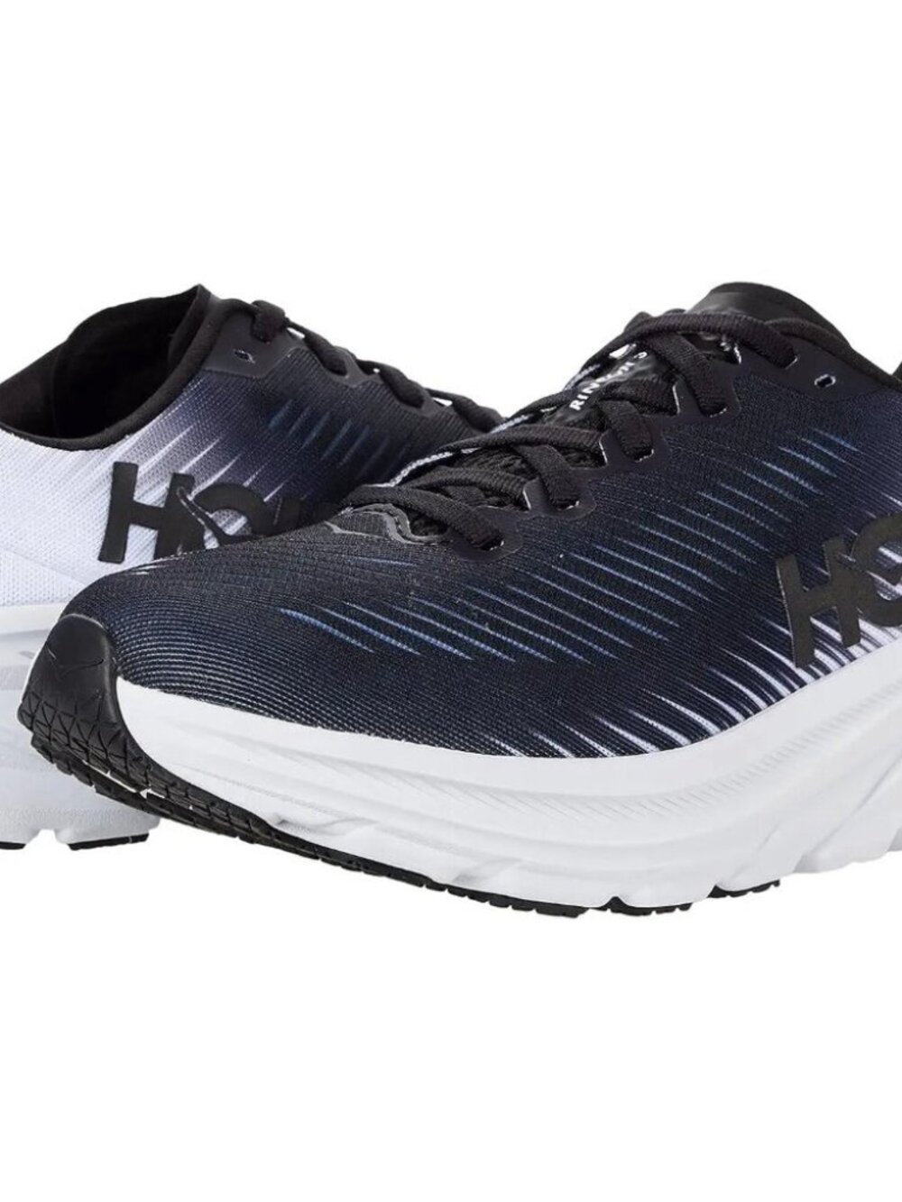 HOKA One One Rincon 3 Sneakers in Black & White - Picture 13 of 16